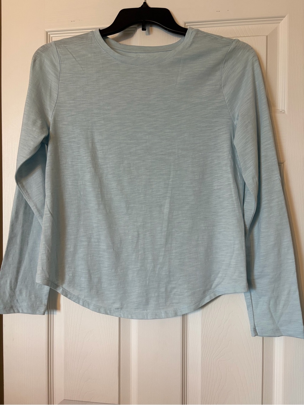 Sonoma Pale Blue Long Sleeve Crewneck Top